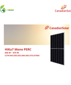 Tấm pin năng lượng mặt trời Canadian Hiku7 Mono Perc CS7N-645MS/650MS/655MS/660MS/665MS/670MS/675MS (New)