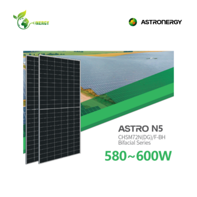 Tấm pin năng lượng mặt trời Astronergy Solar loại Astro N5- CHSM72N(DG)F-HC 580-600Wp