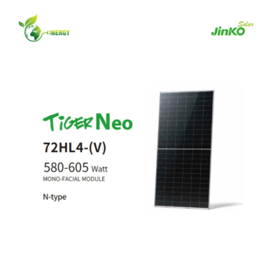 Tấm pin năng lượng mặt trời Jinko Solar Tiger Neo 580-605Wp/ Pin N-Type (JKM580-605-72HL4-(V))