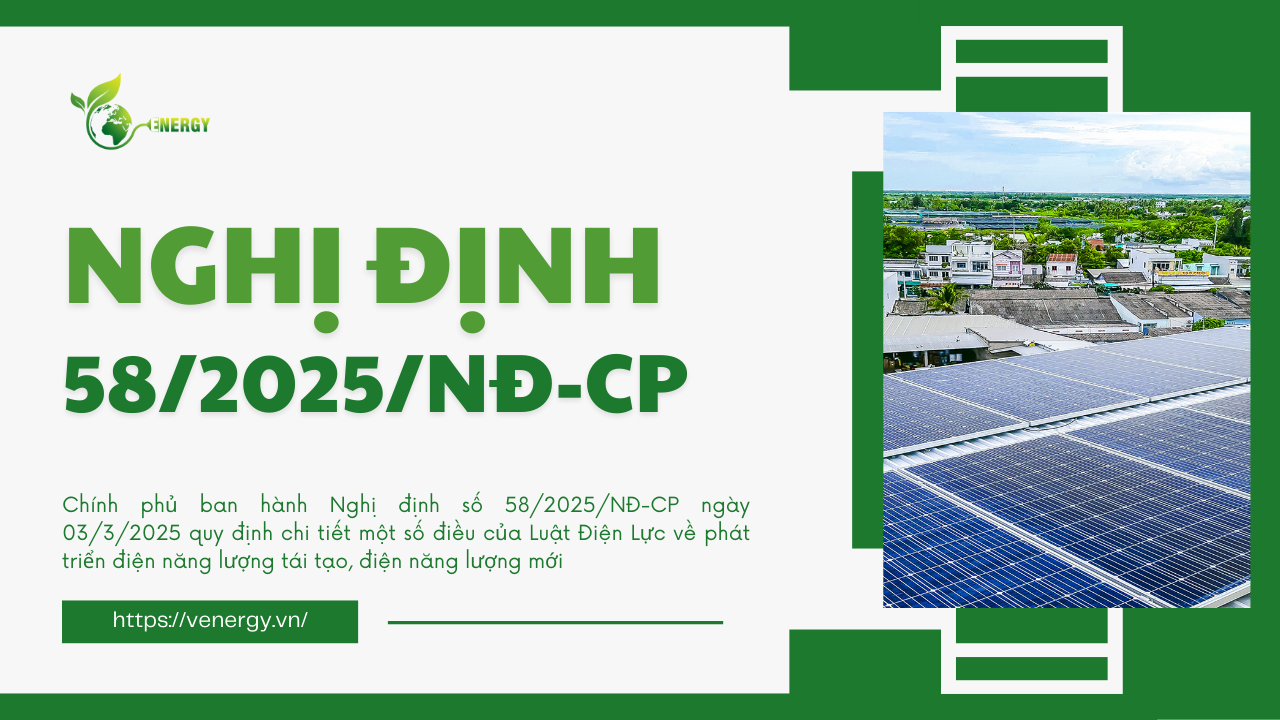 Nghị định 58/2025/NĐ-CP: Chính sách ưu đãi phát triển năng lượng tái tạo