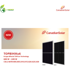 Tấm pin năng lượng mặt trời Canadian TopBiHiKu6 CS6.2-66TB